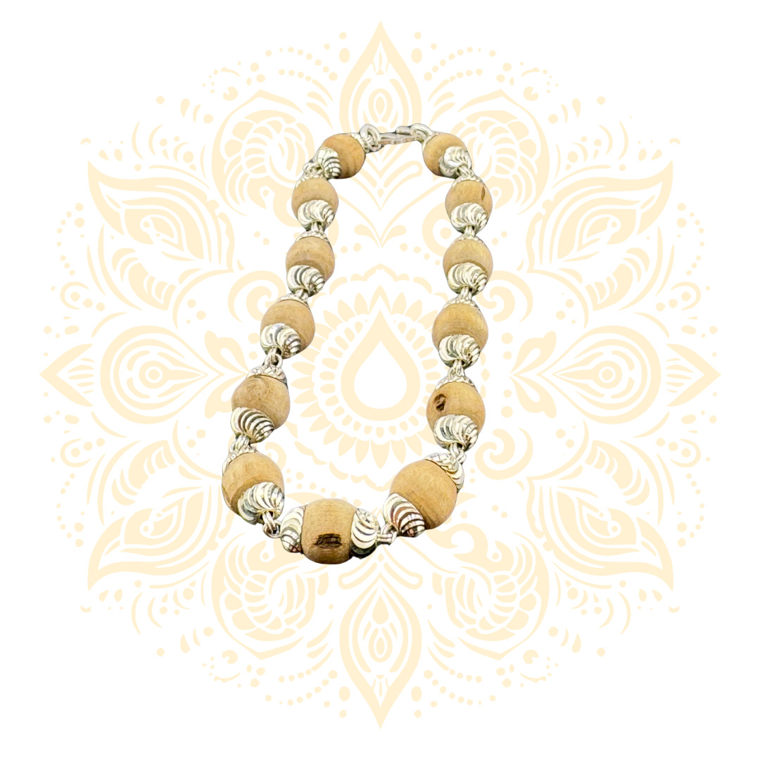 Silver Tulasi Bracelet Devotional Jewelry - Matchless Gifts17