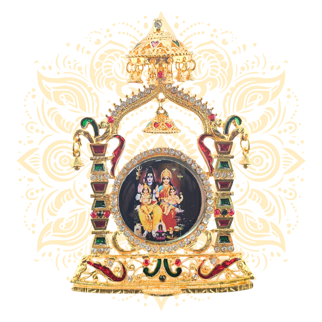 Deity Gold Metal Mini Temple Altar Frame – 5.5" - Matchless Gifts33