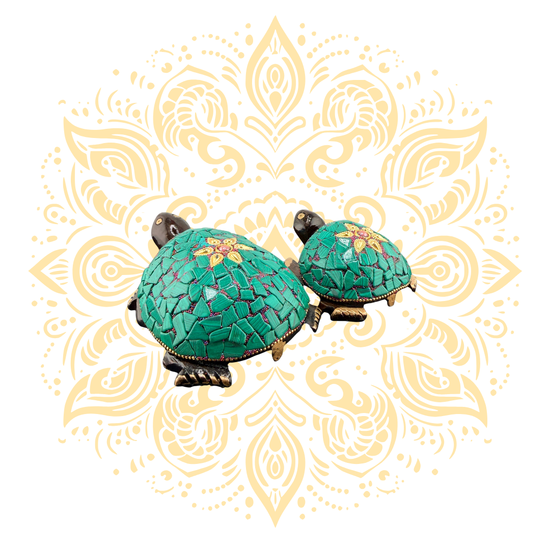Wooden Stone Work Tortoise