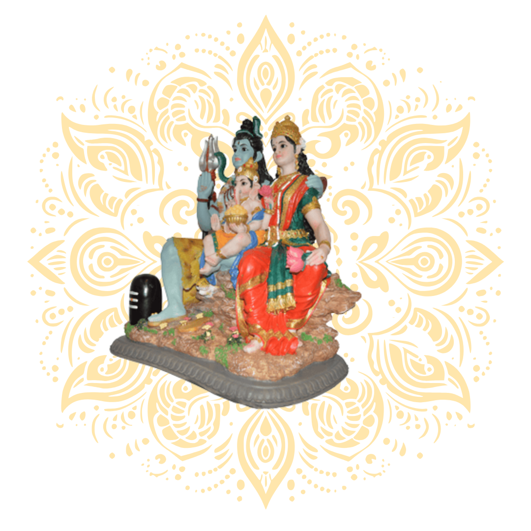 Polyresin Shiva Family 19"