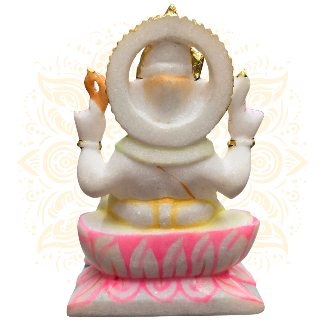 Hand-Carved Lord Ganesh Murti 9.5" - Matchless Gifts4