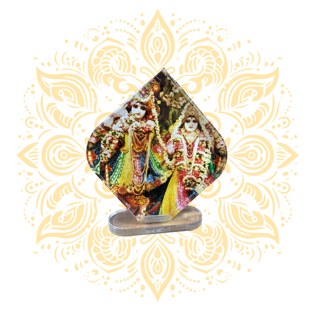Acrylic Radha Krishna 3.5" x 4" - Matchless Gifts