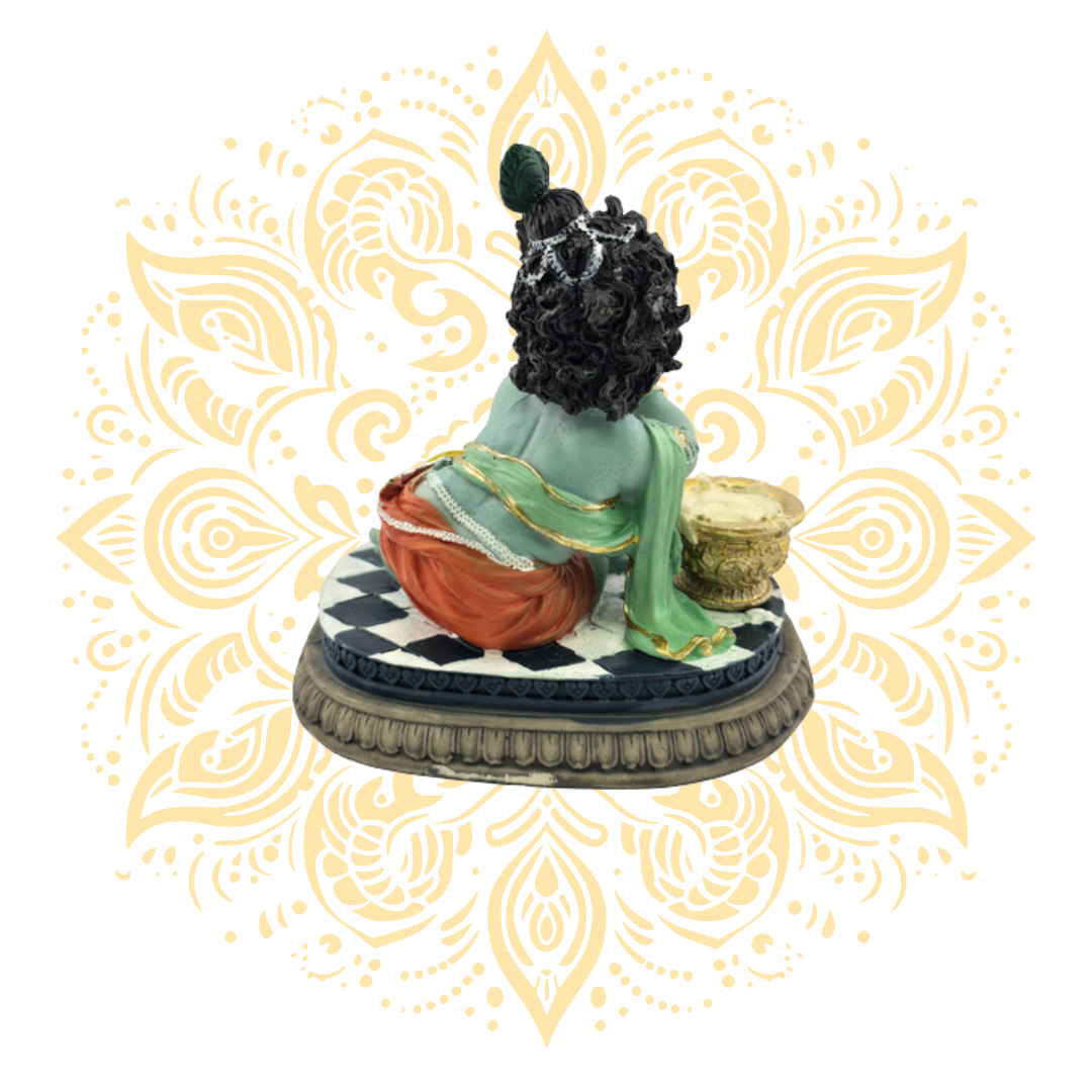 Polyresin Krishna Makhan Chor 5" - Matchless Gifts