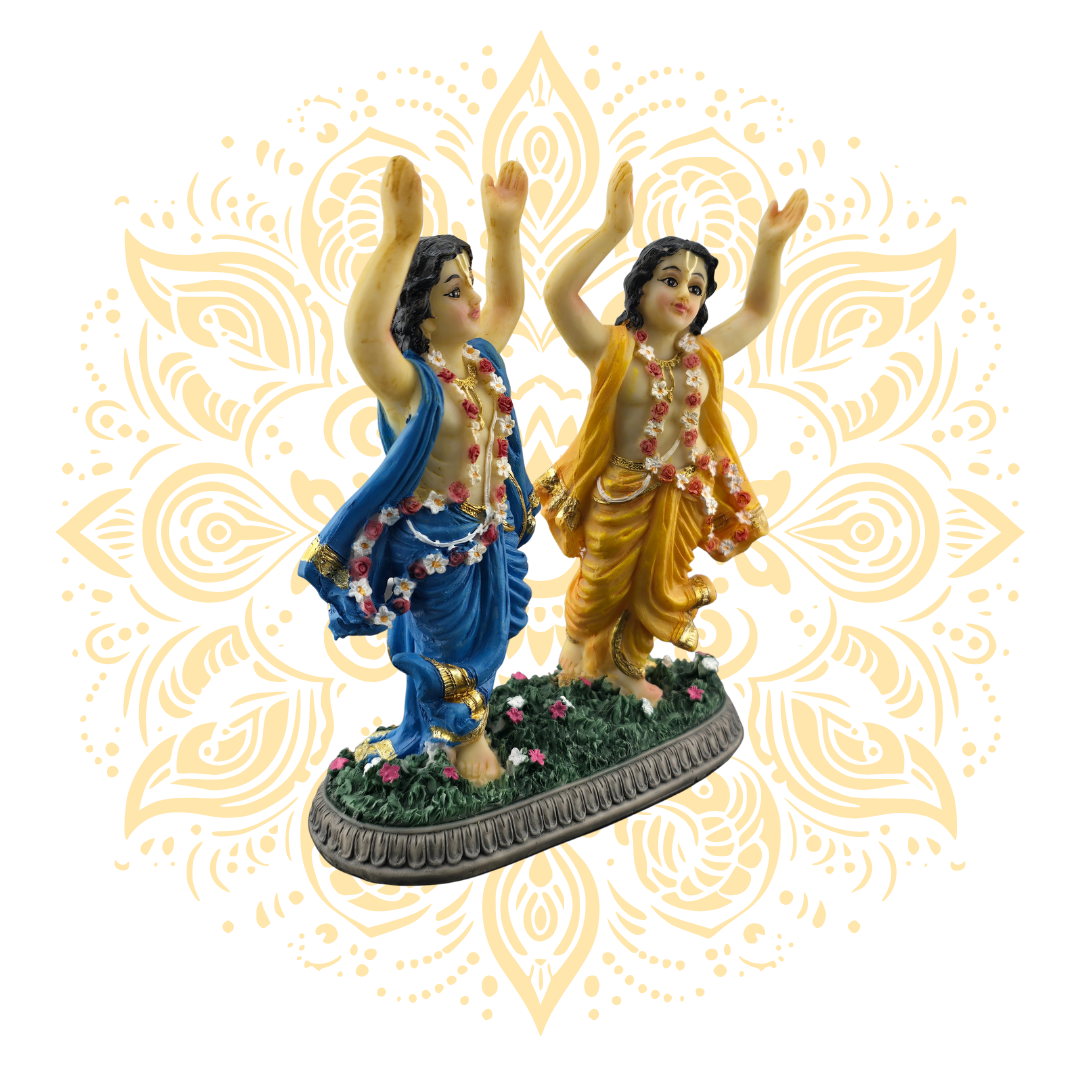 Polyresin Gaura Nitai Murti 5.5" - Matchless Gifts