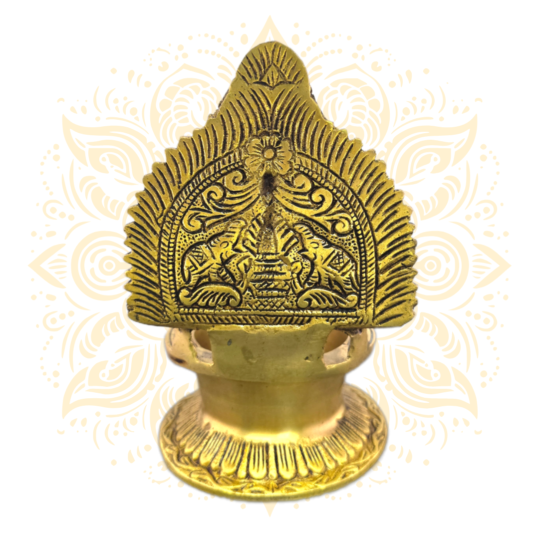7'' Ganesh Deepak Brass