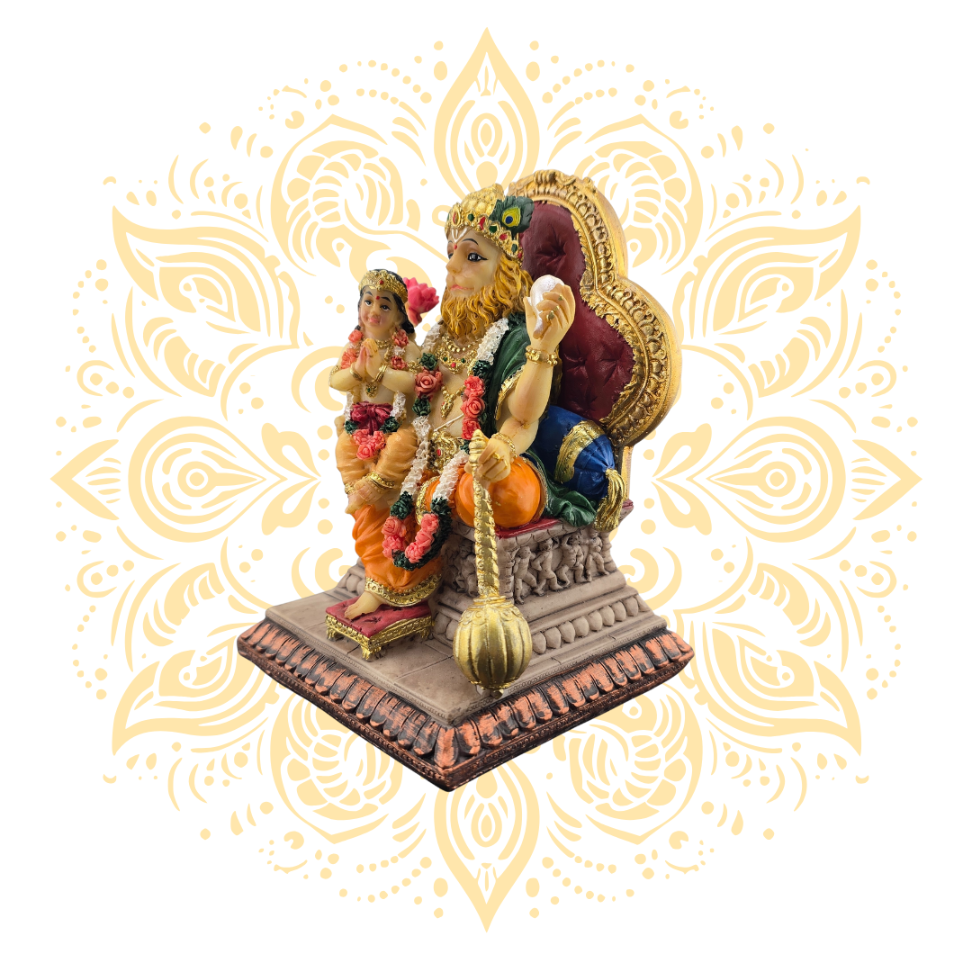 Polyresin Narasimha 5" - Matchless Gifts