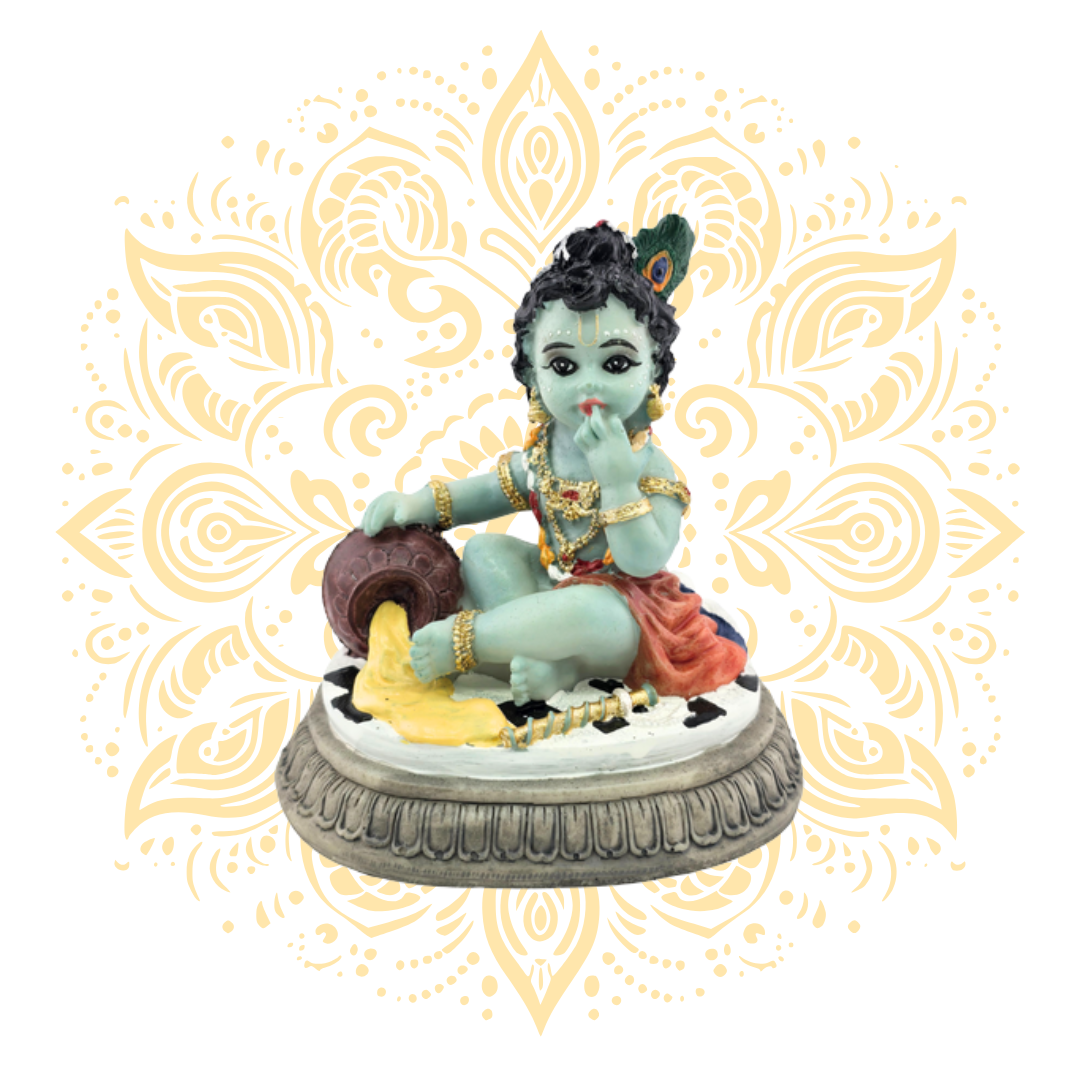 Polyresin Makhan Chor 3.5"