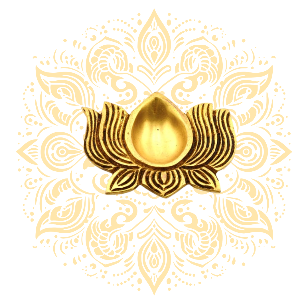Brass Venkateswara Diya Oil Lamp 1" - Matchless Gifts