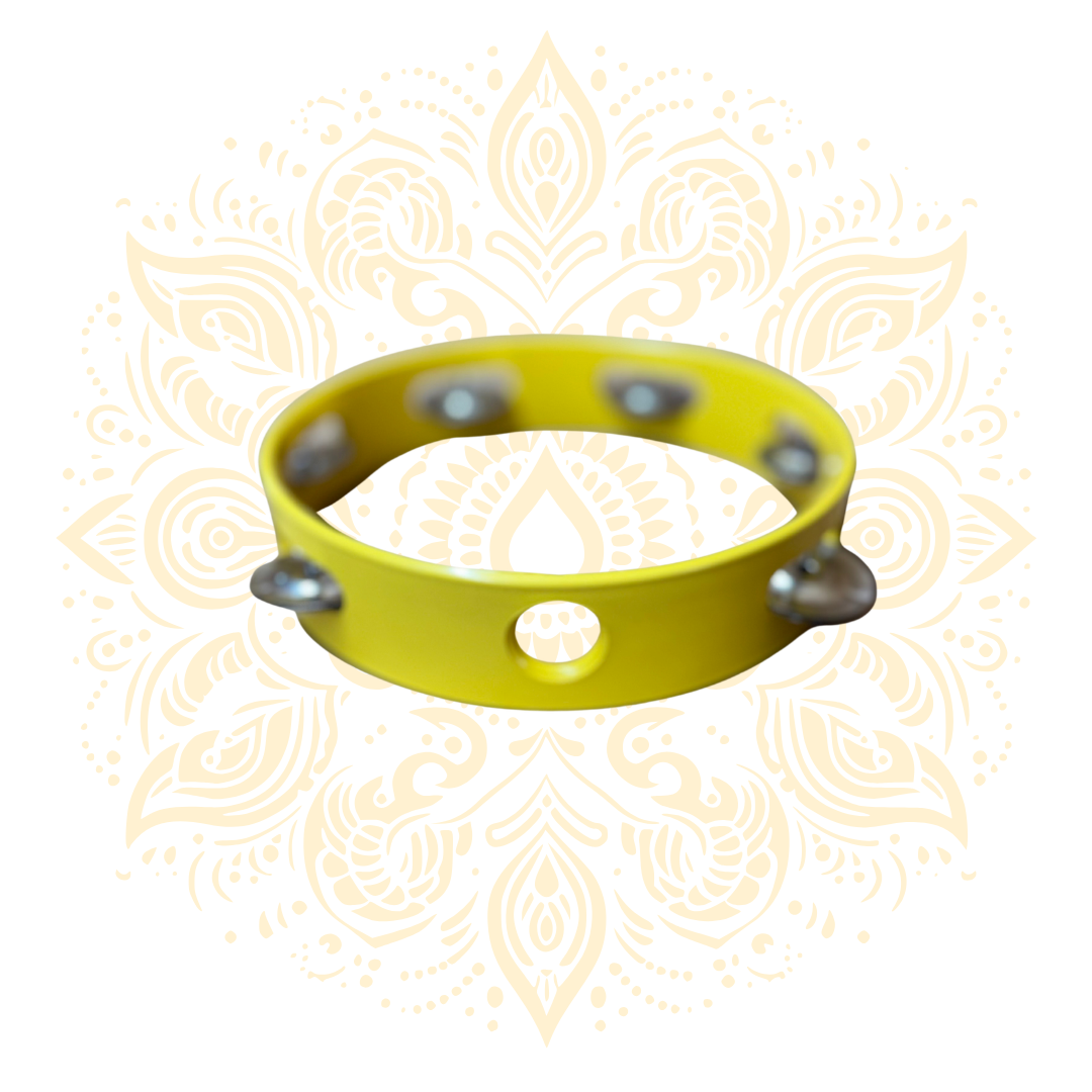 Colorful Tambourine Lightweight Percussion Instrument for Kirtan - Matchless Gifts