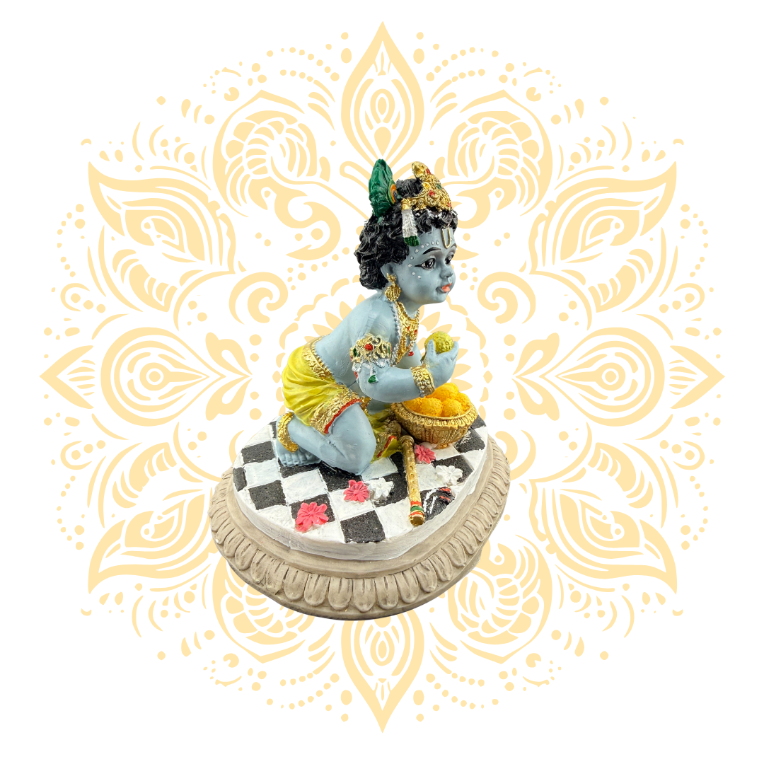 Polyresin Laddu Gopal Krishna 3.5" - Matchless Gifts