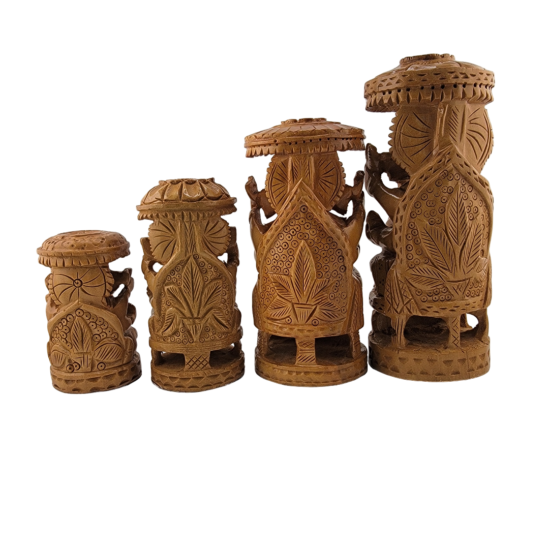 Wooden Chatari Ganesh