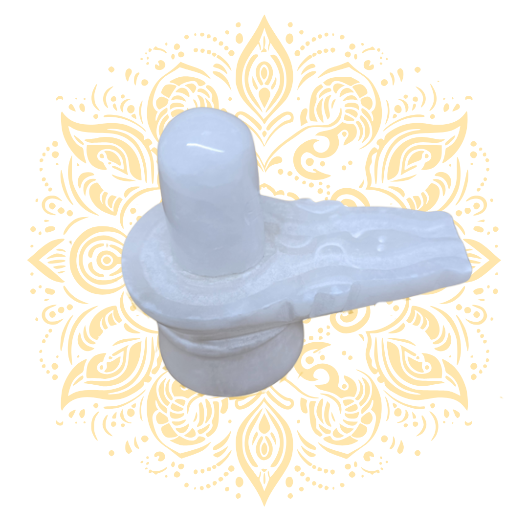Marble Shiva Linga White