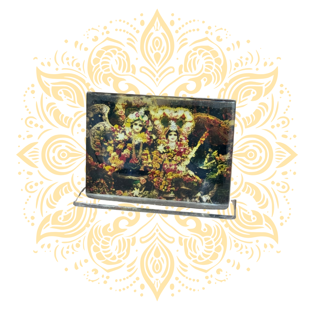 Acrylic Radha Krishna Stand 2" X 3" - Matchless Gifts