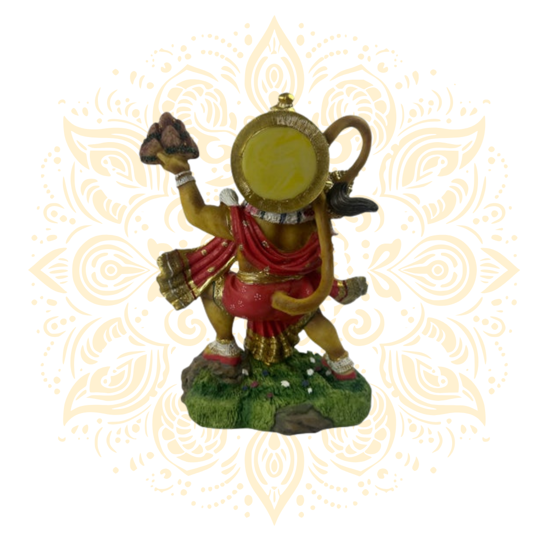 Polyresin Flying Hanuman 9"