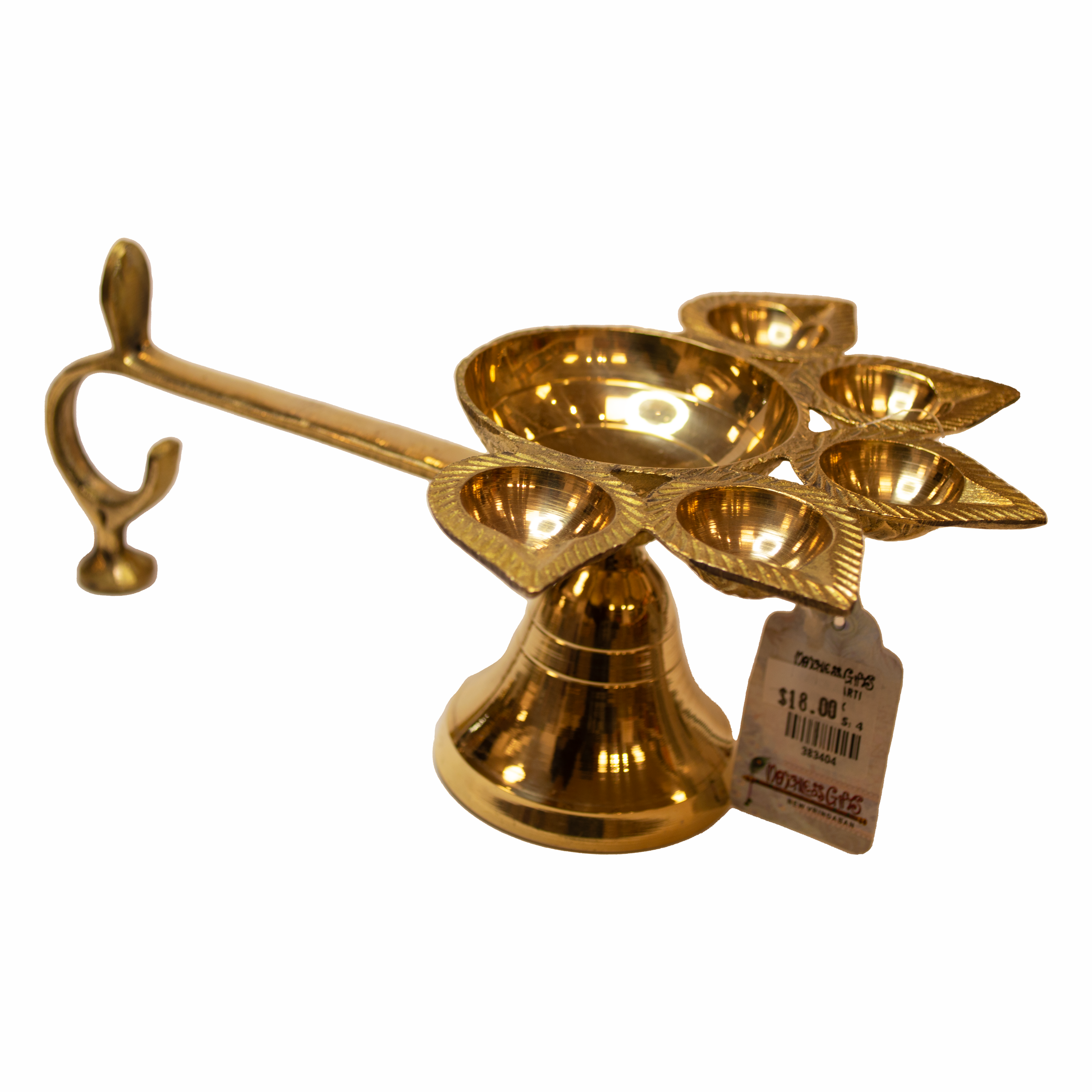 Brass Panchmukhi Aarti Five Wick Diya - Matchless Gifts