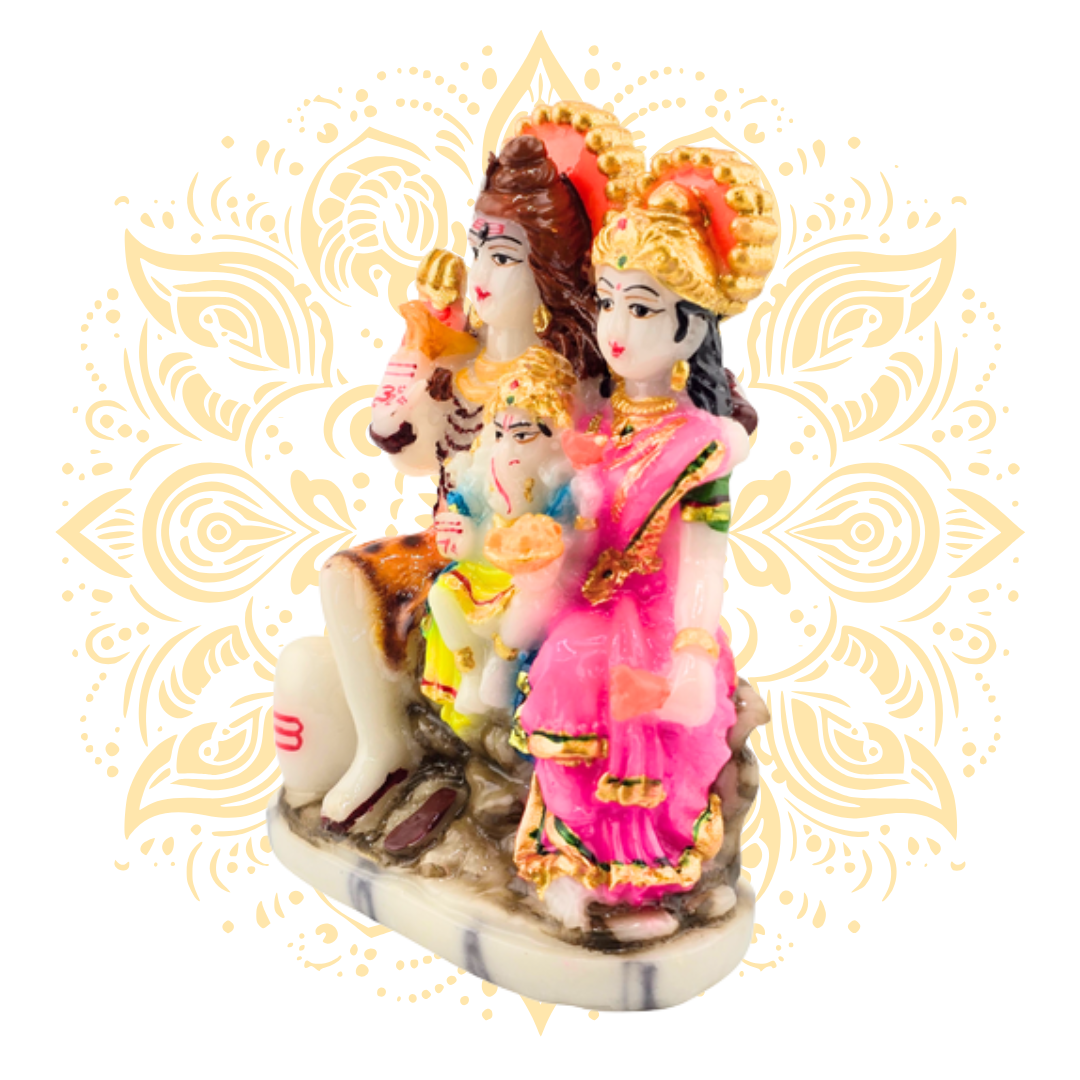 Polyresin Shiva Family 4"
