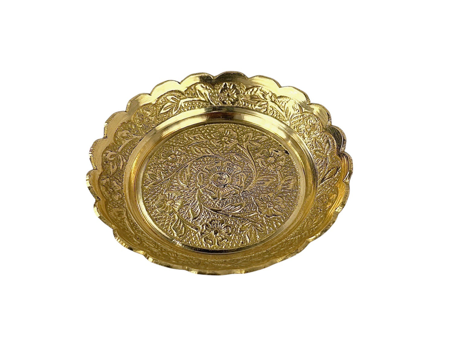 Brass Decorative Flower Plate - Matchless Gifts14