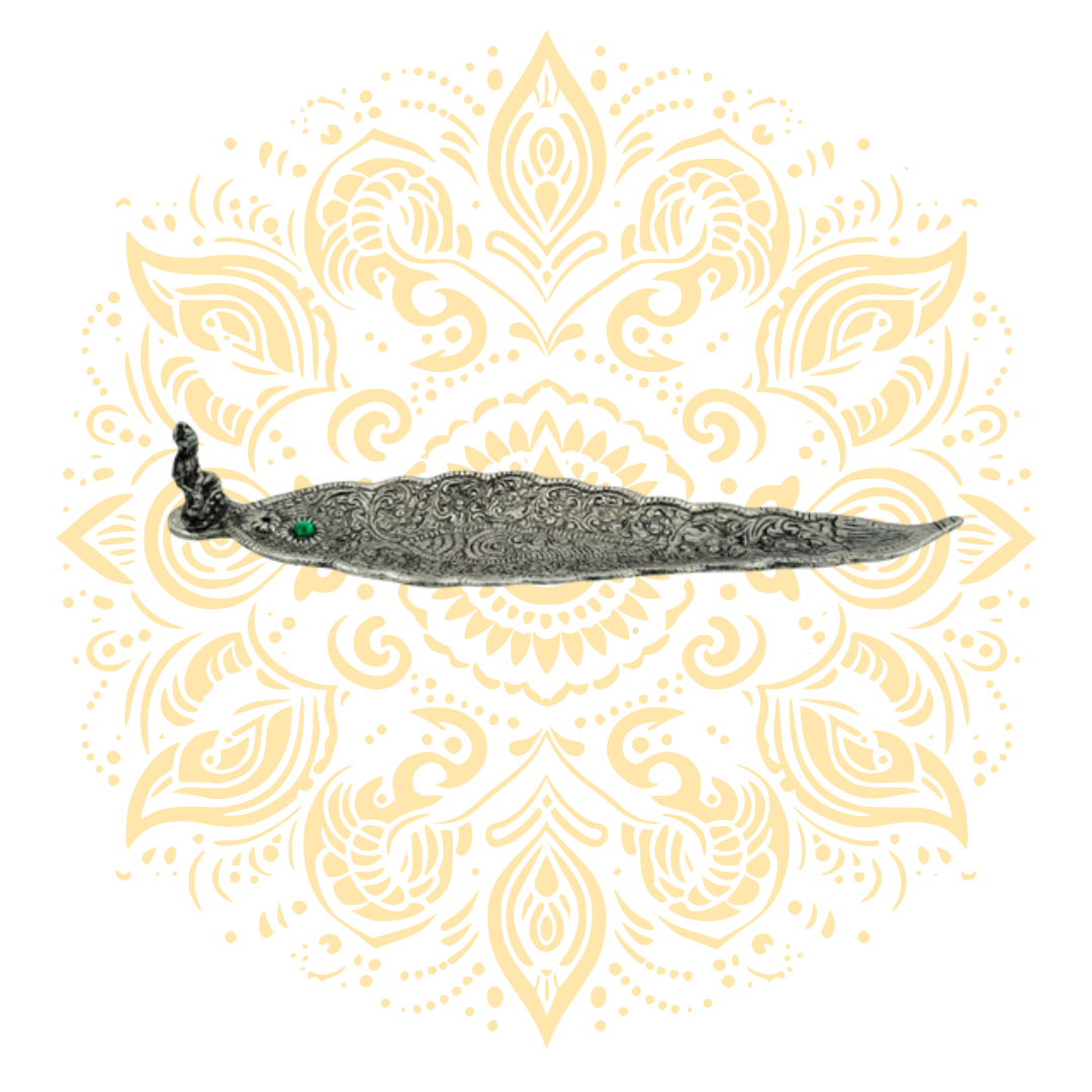 Peepal Leaf Incense Holder 8.5"