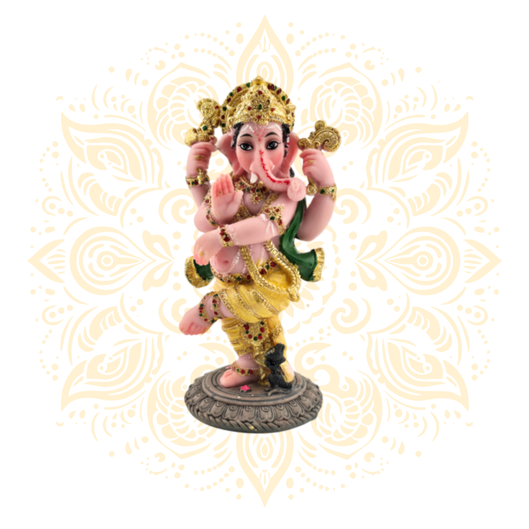 Polyresin Dancing Ganesh 5"