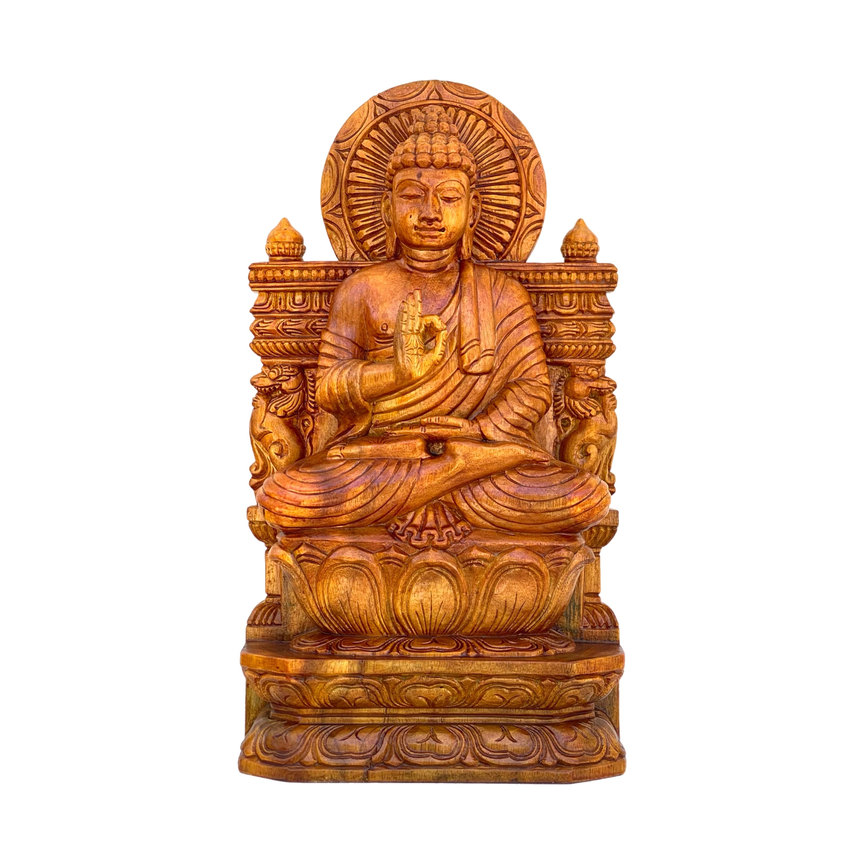 Wooden Hand Carved Buddha