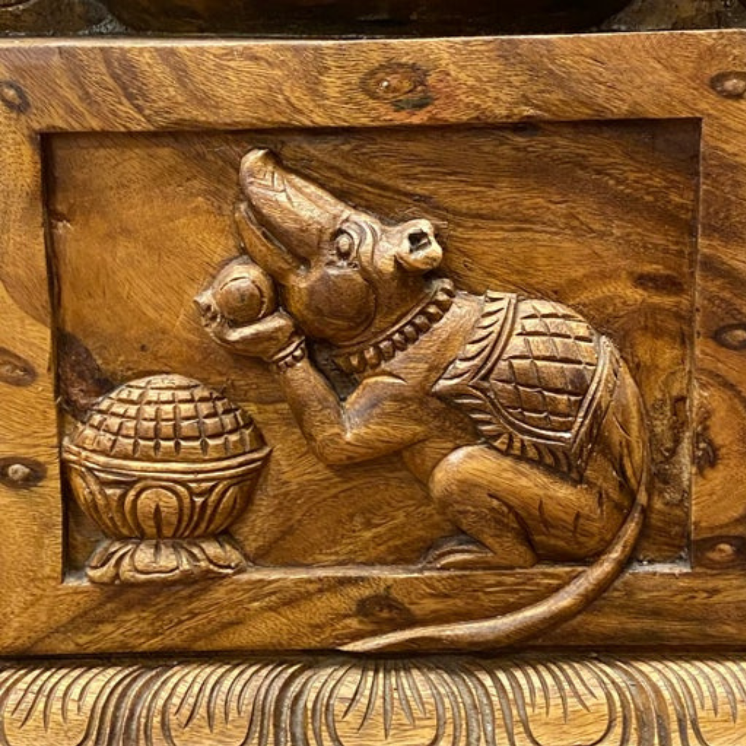 Handcrafted Wooden Ganesh 5'