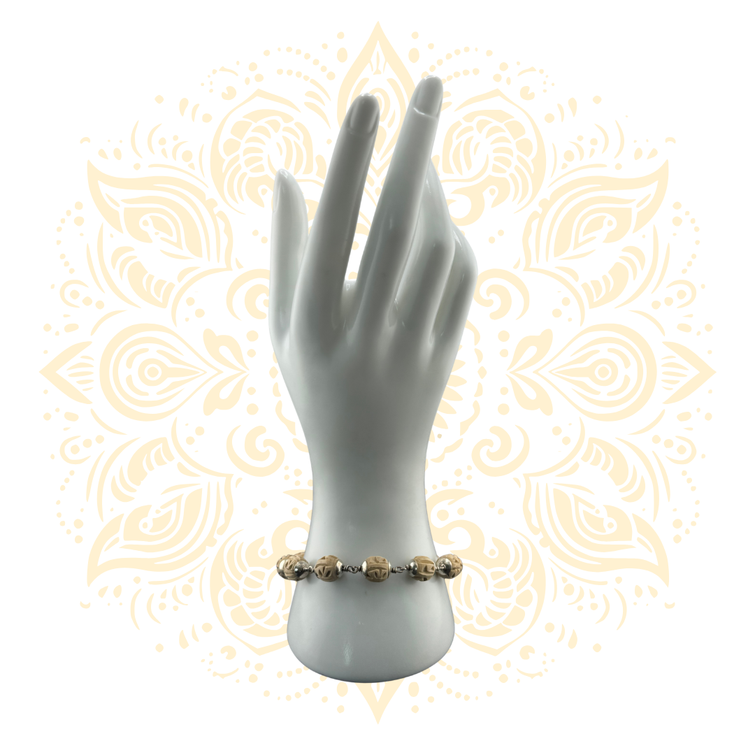 Silver Tulasi Bracelet Devotional Jewelry - Matchless Gifts14