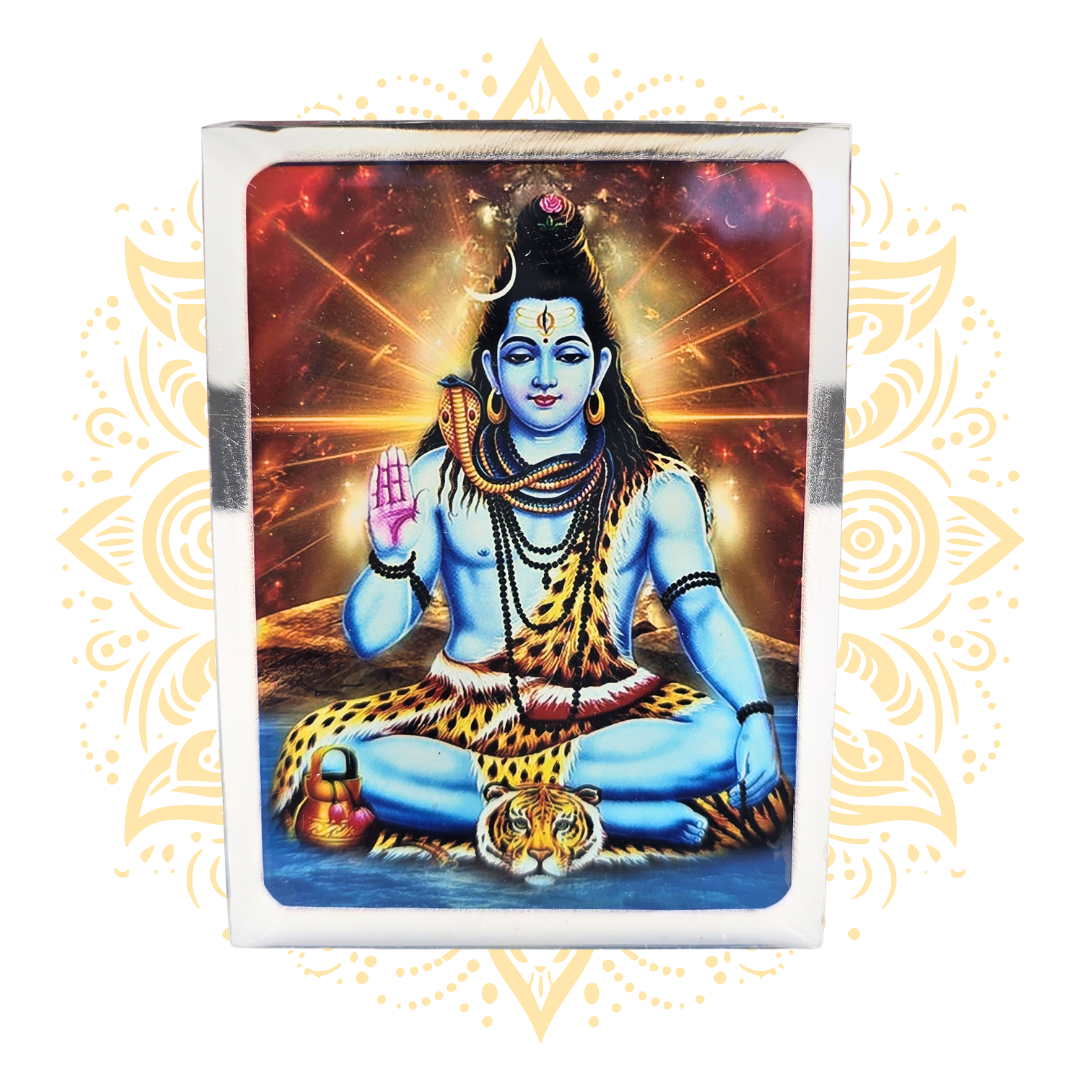 Acrylic Shiva Stand  4" x 3"