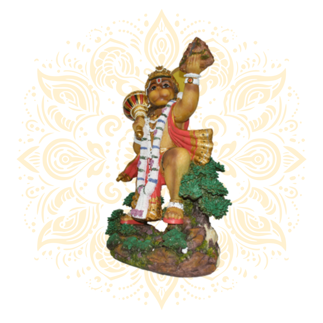 Polyresin Flying Hanuman 20"