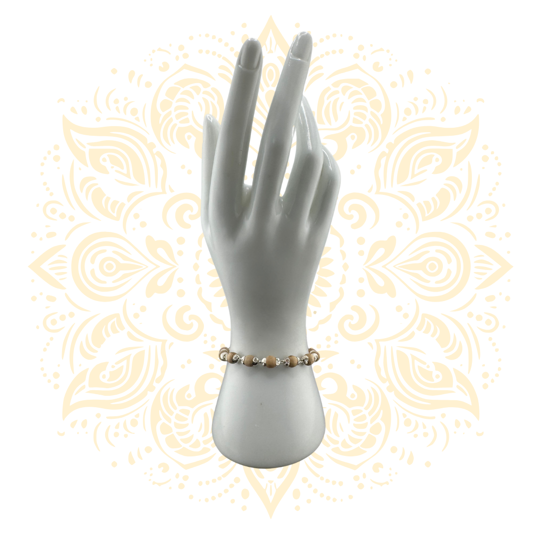 Silver Tulasi Bracelet Devotional Jewelry - Matchless Gifts10