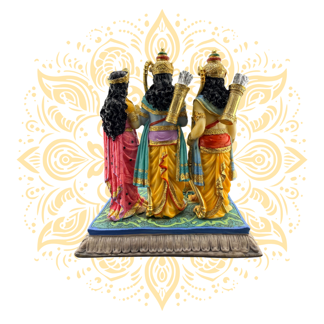 Polyresin Sita Rama Family 8.5" - Matchless Gifts