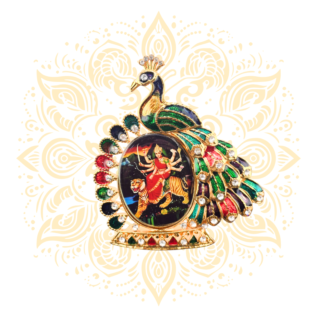 Peacock Shilp Mini Deity Stand - Matchless Gifts