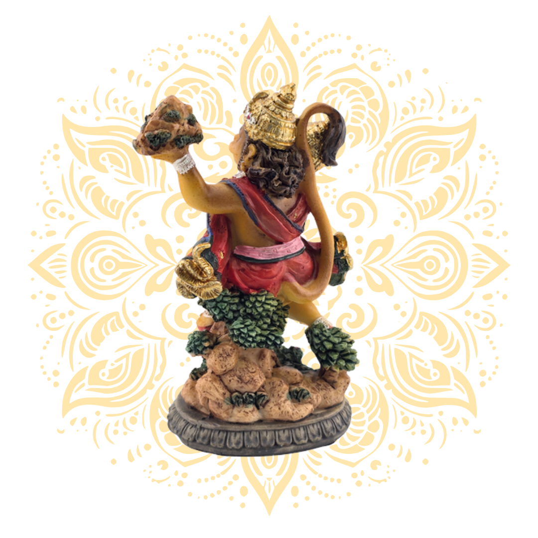 Polyresin Mini Flying Hanuman 3.5"
