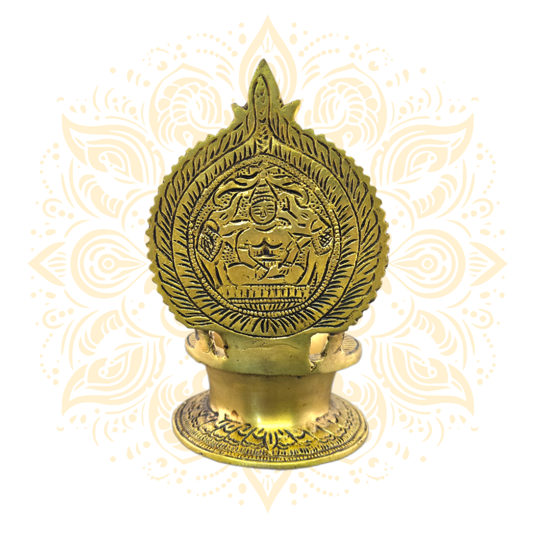 Brass Deepak Ashta Laxmi 7"