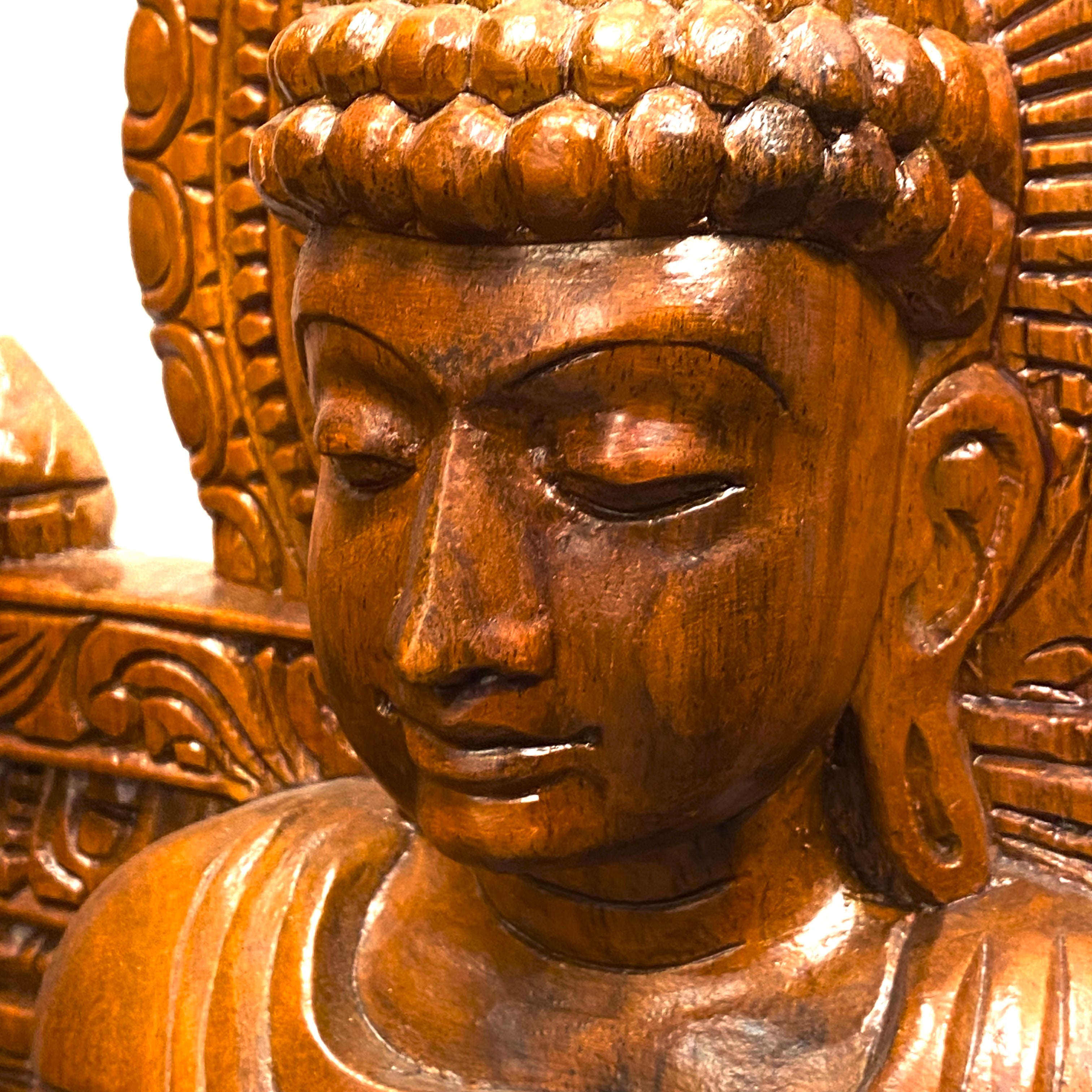 Wood Buddha 24"