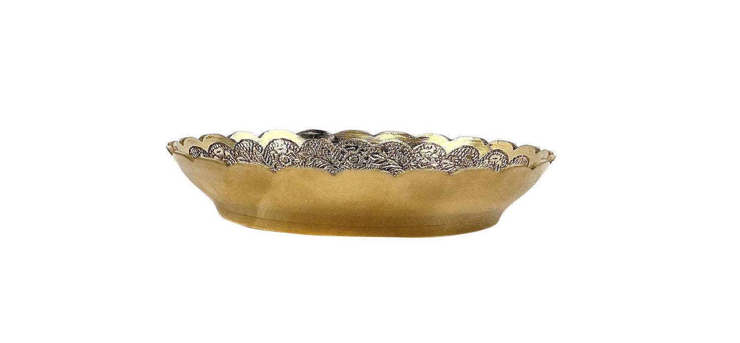 Brass Decorative Flower Plate - Matchless Gifts3