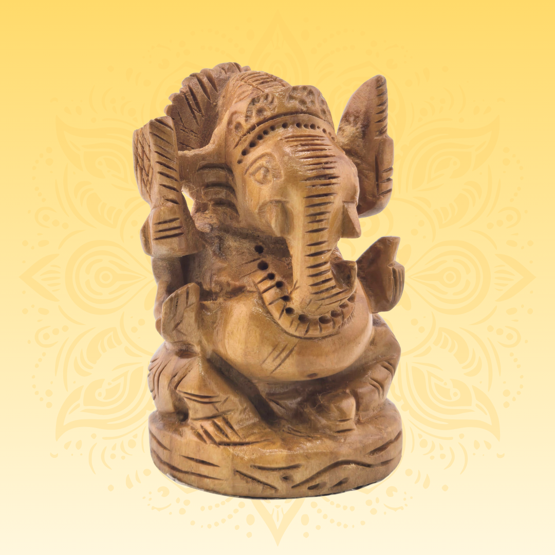 Wooden Lord Ganesha
