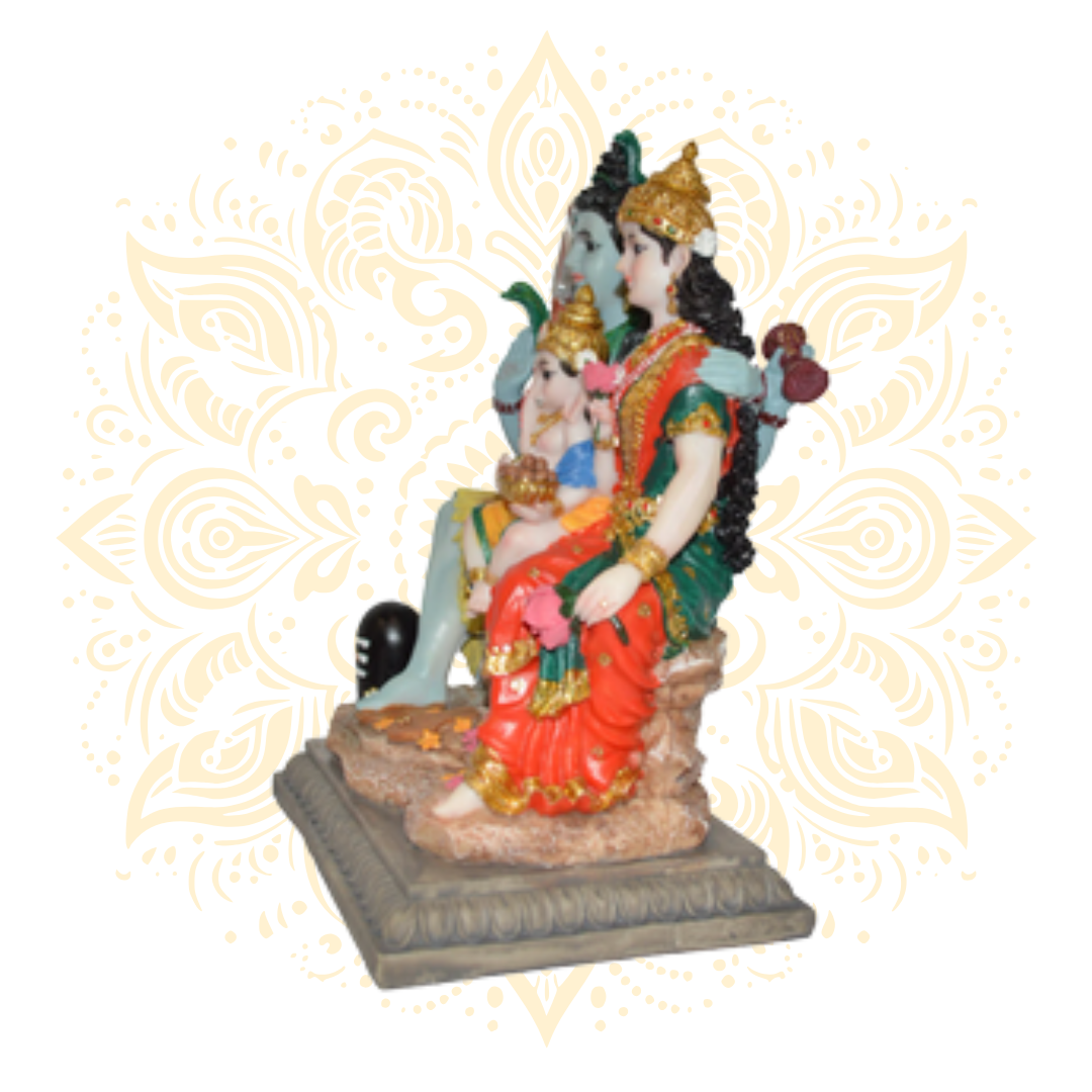 Polyresin Shiva Family 10"