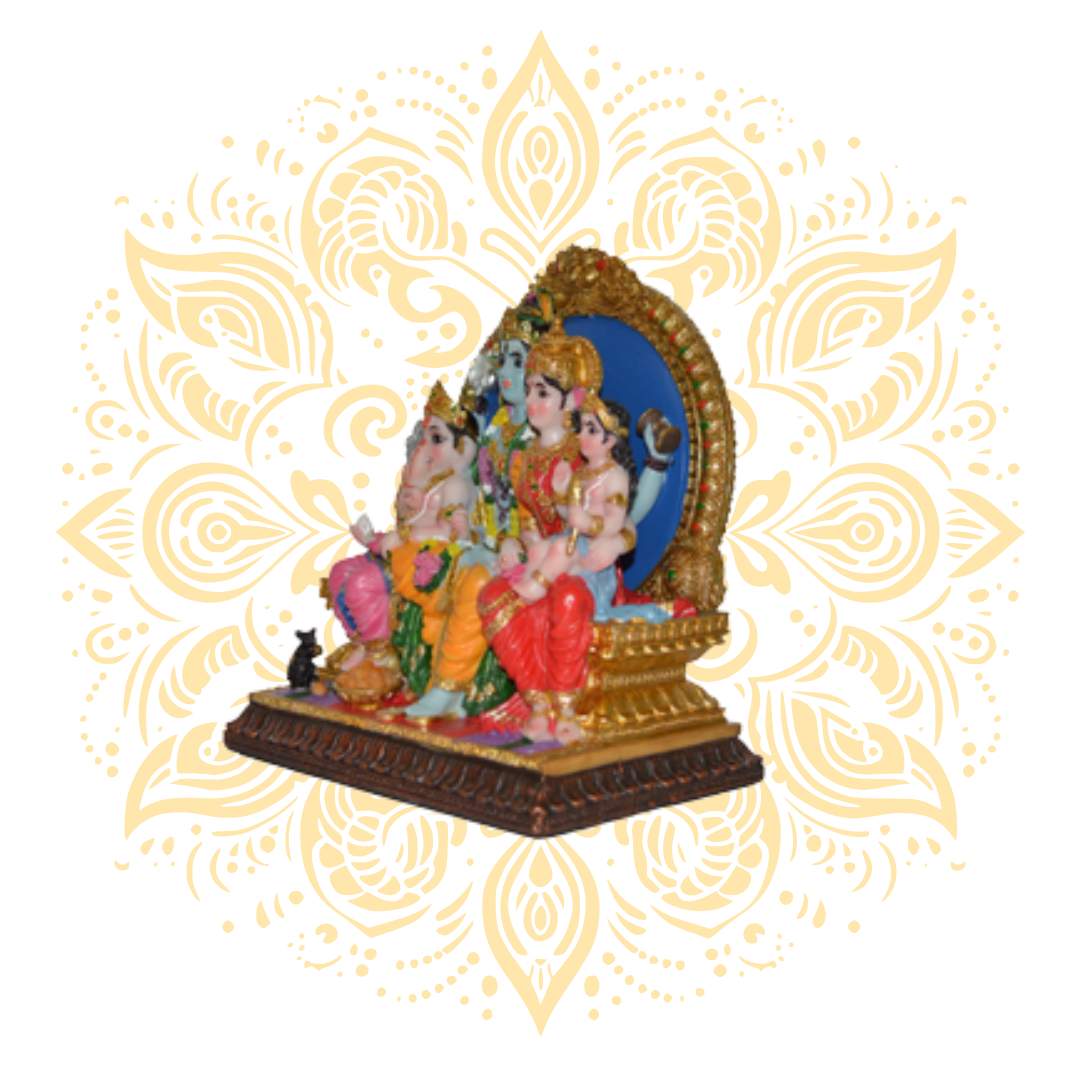 Polyresin Full Shiva Family 6.5"