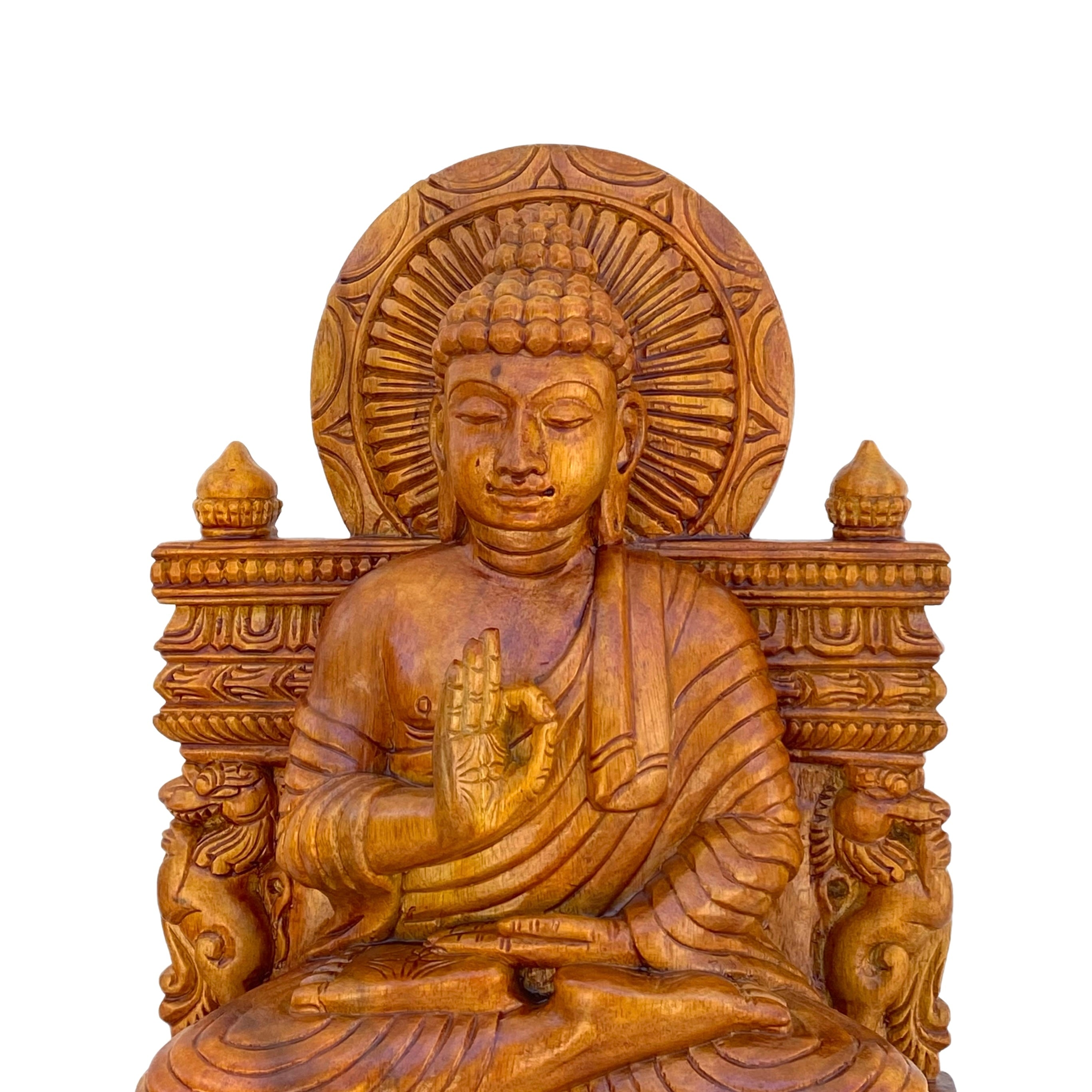Wooden Buddha 24"