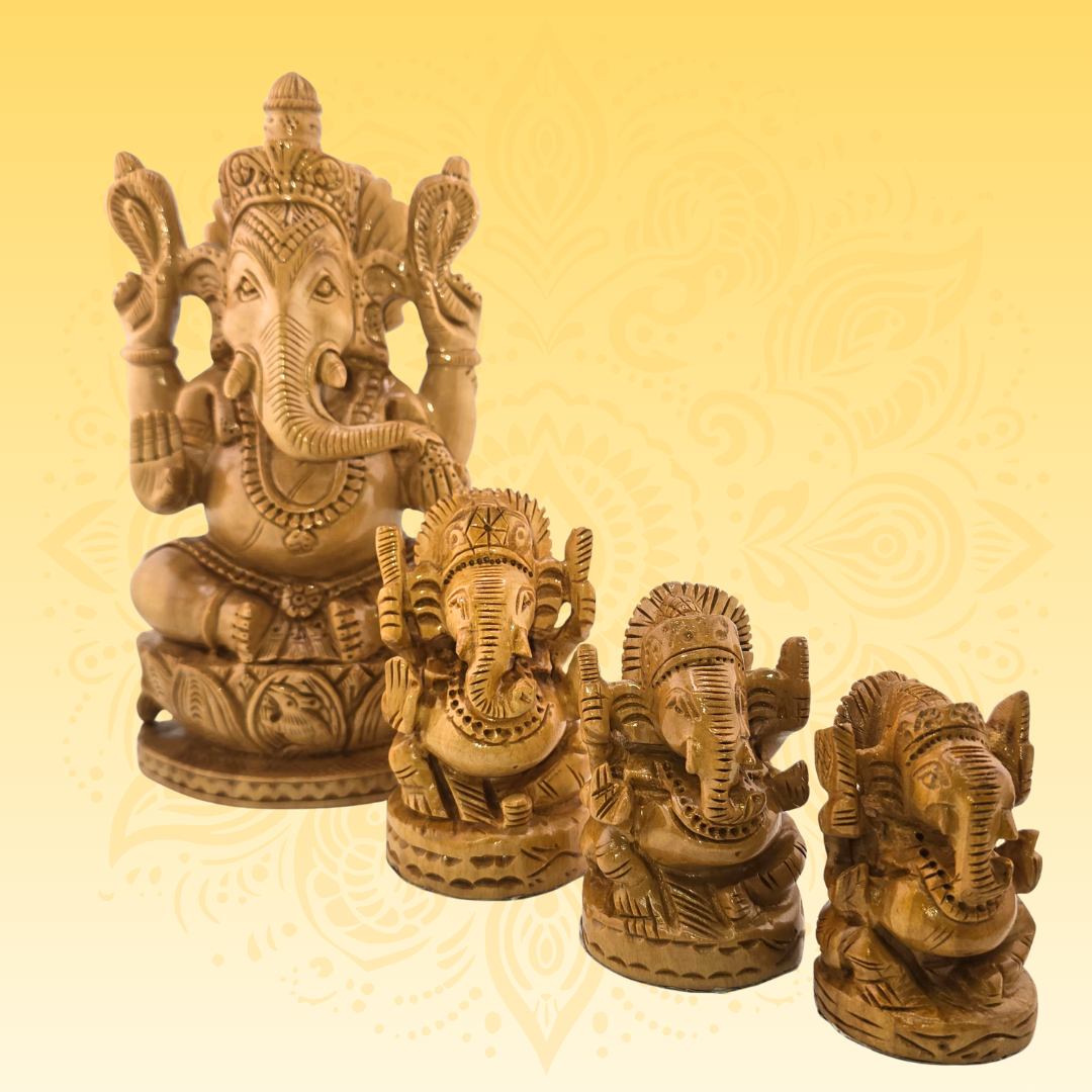 Wooden Lord Ganesha