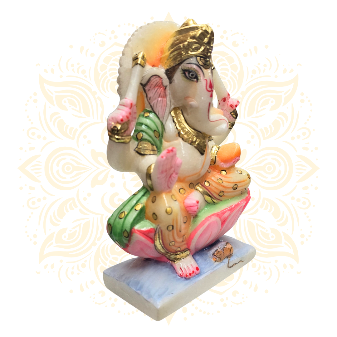 Handcrafted Lord Ganesh Murti 7.5" - Matchless Gifts3