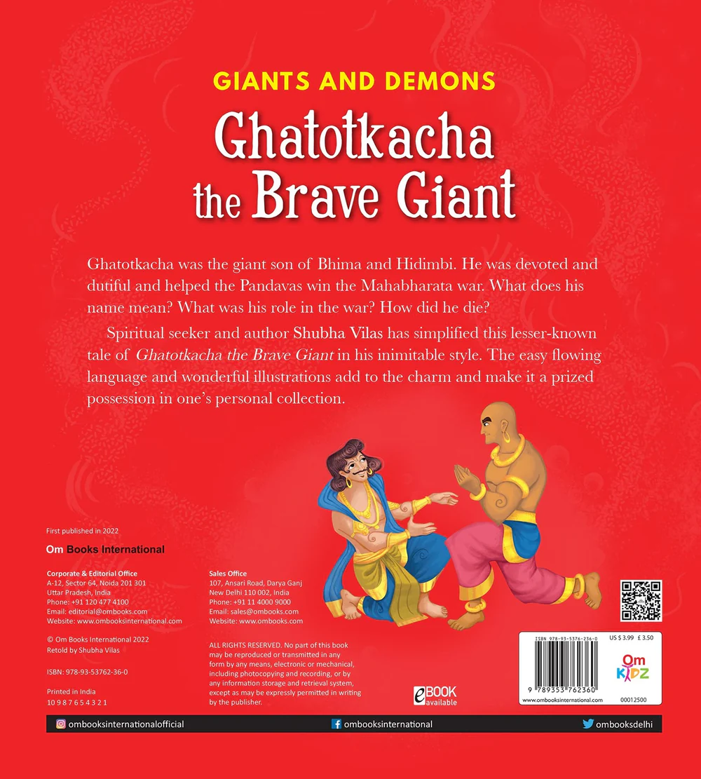 Ghatotkacha the Brave Giant Children's Book - Matchless Gifts4
