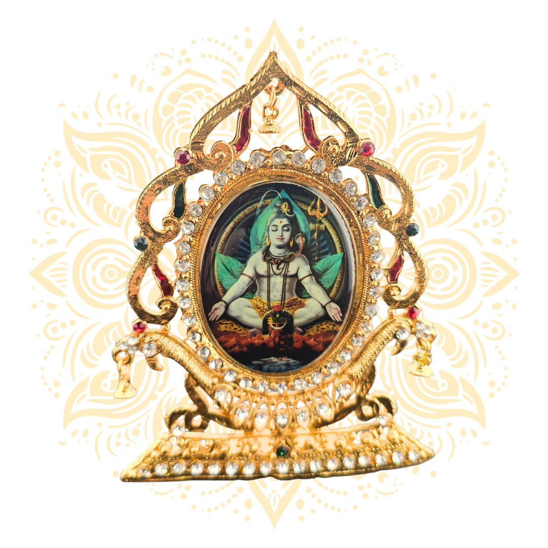 Prarthana Golden Metal Deity Mini Altar Stand - Matchless Gifts8