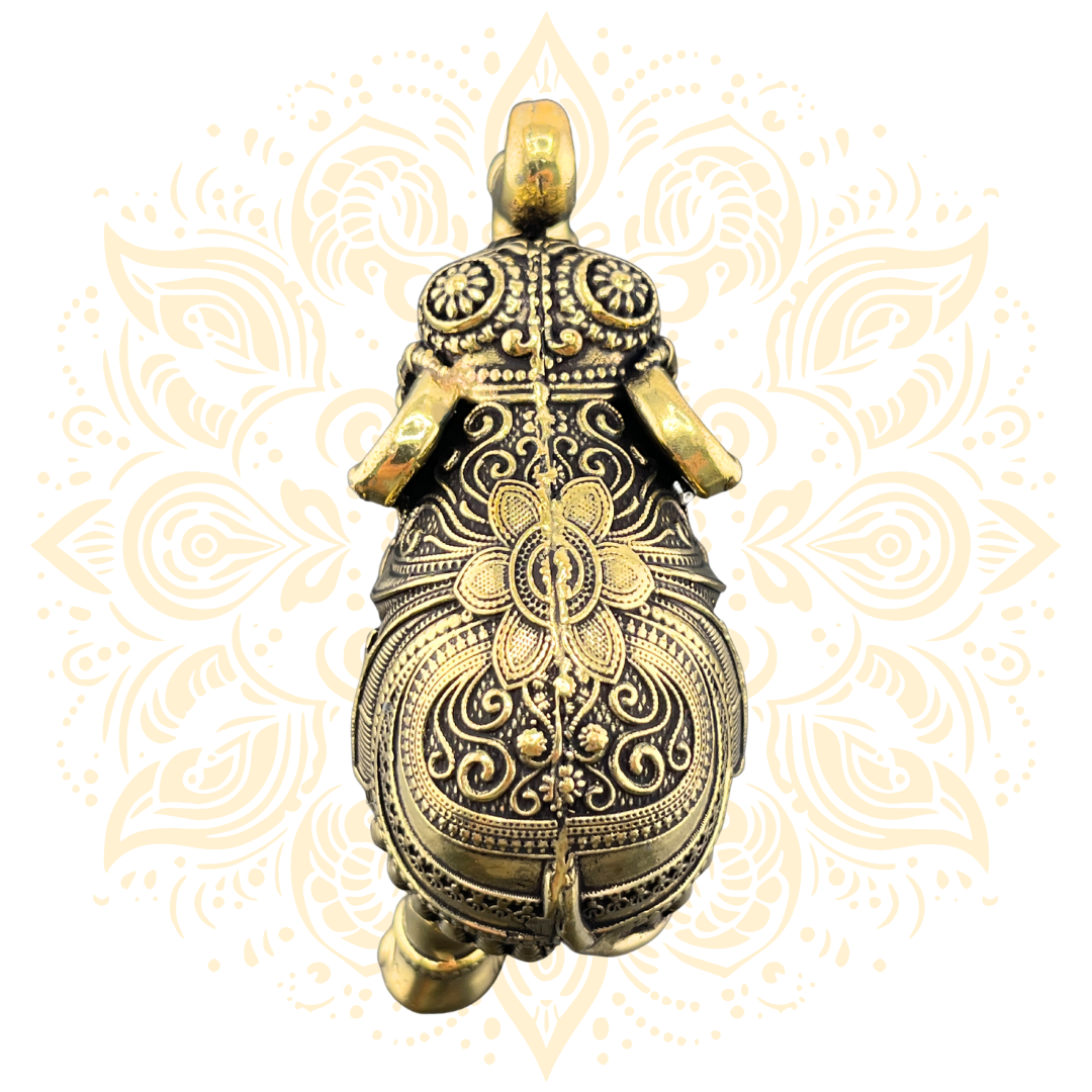Handcrafted Brass Elephant Figurine 2.5" - Matchless Gifts2