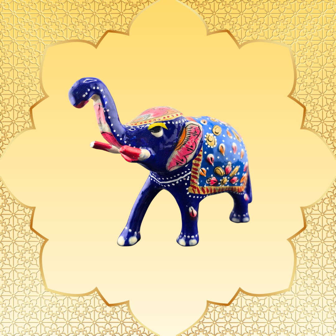 Hand-Painted Aluminium Elephant - Matchless Gifts9
