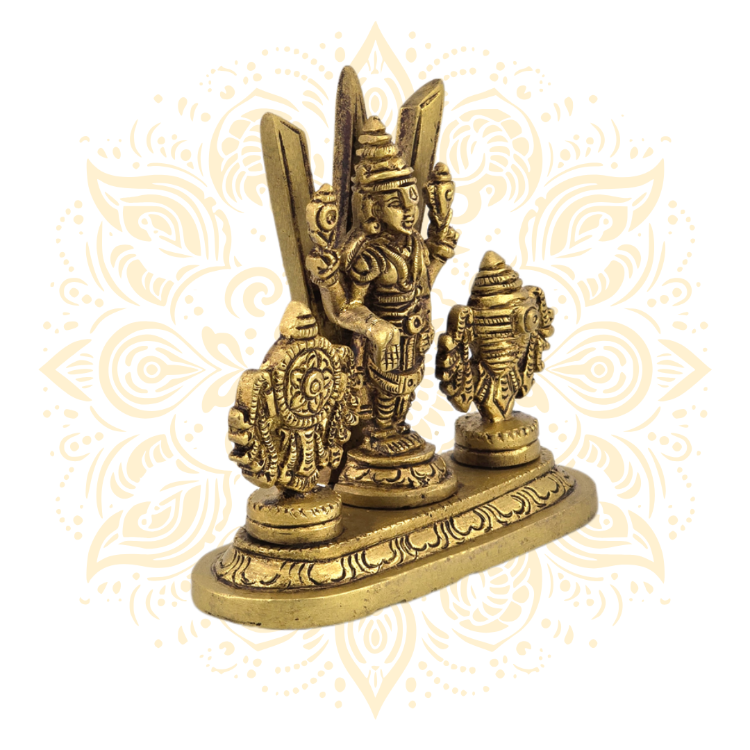 Brass Shank Chakra Balaji 4"