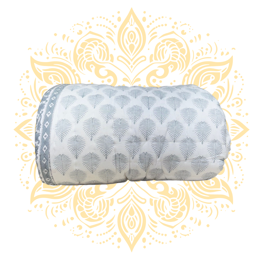 Printed Cotton Quilt - Queen Size 90" x 108" - Matchless Gifts2