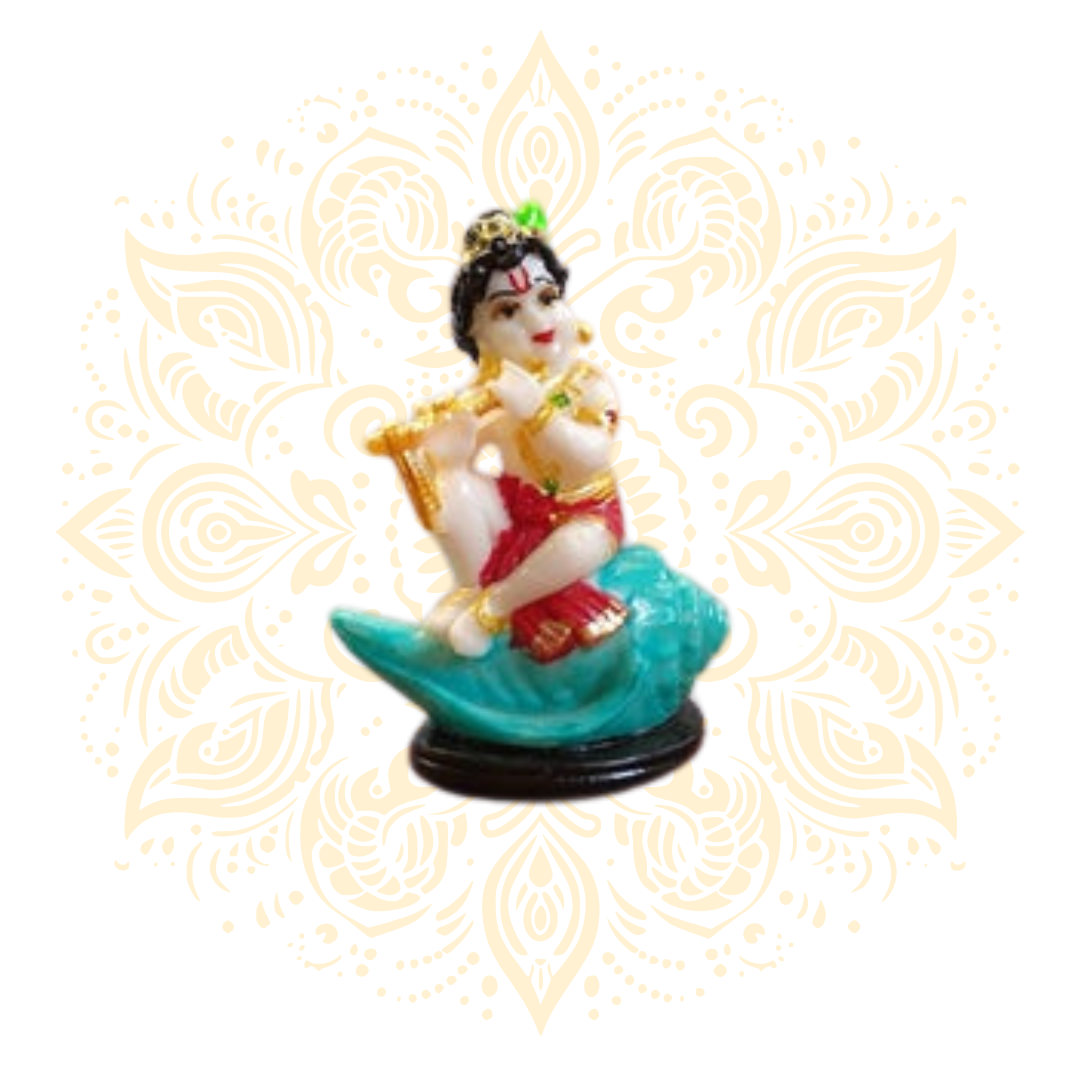 Polyresin Krishna On Counch