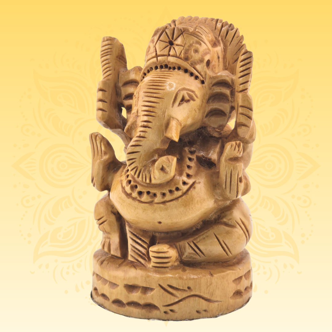 Wooden Lord Ganesha