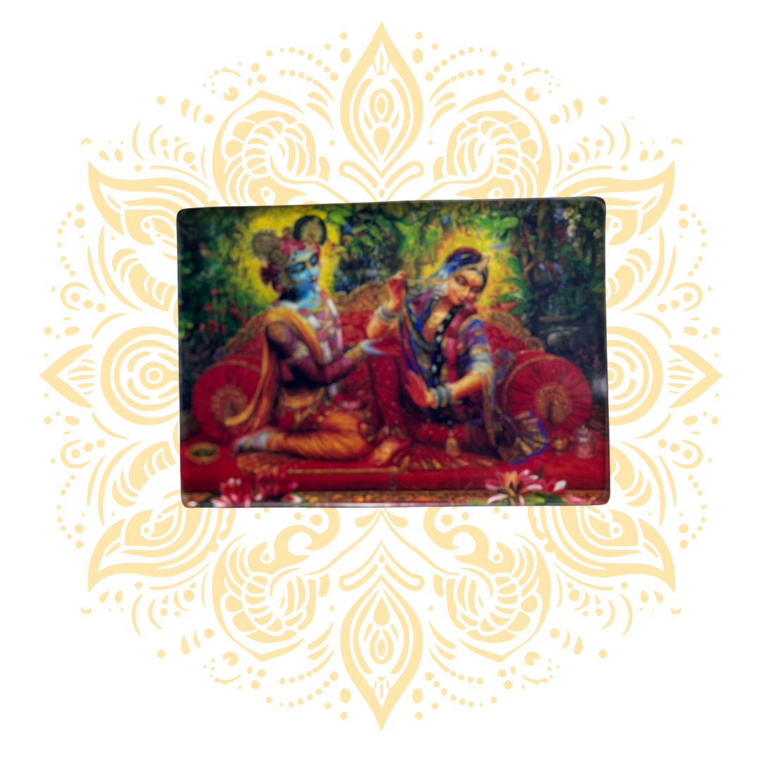 Acrylic Radha Krishna 4" x 5.5" - Matchless Gifts
